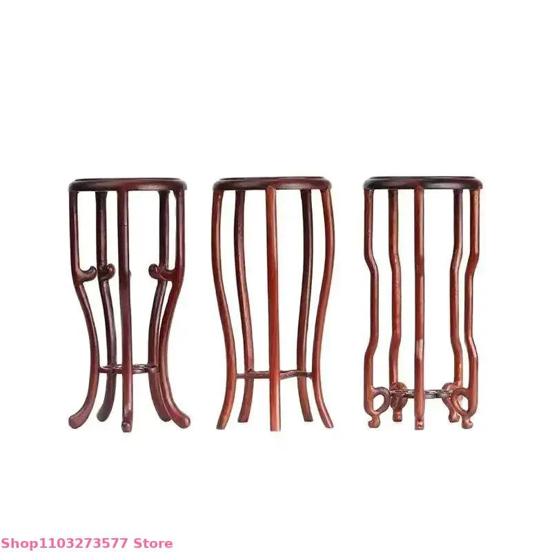 

Mahogany HomeDecoration Rack Flower Frame Bonsai Platform Flower Vase Holder Incense Burner Garden Storage Rack Decoration Base