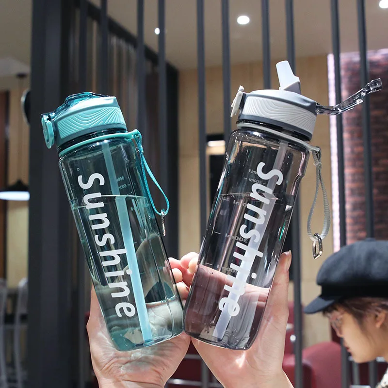 

800ml Space cup bounce cover duck beak straw cup heat resistant water tight cup student male and female water bottle