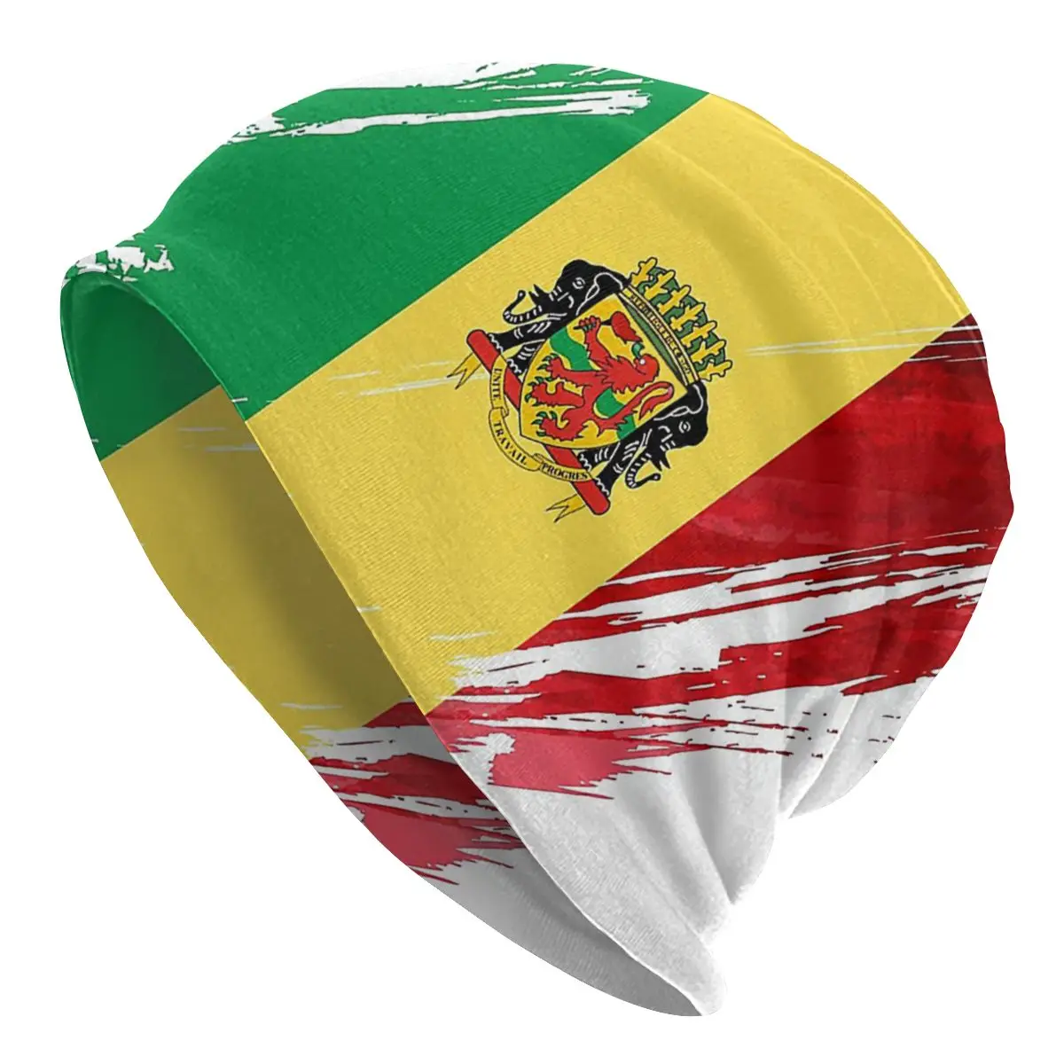 

Congo Brazzaville Republic Of The Congo Beanie Knit Hat Soft High Quality Winter Printed Bonnet Hat for Teenager Gorra