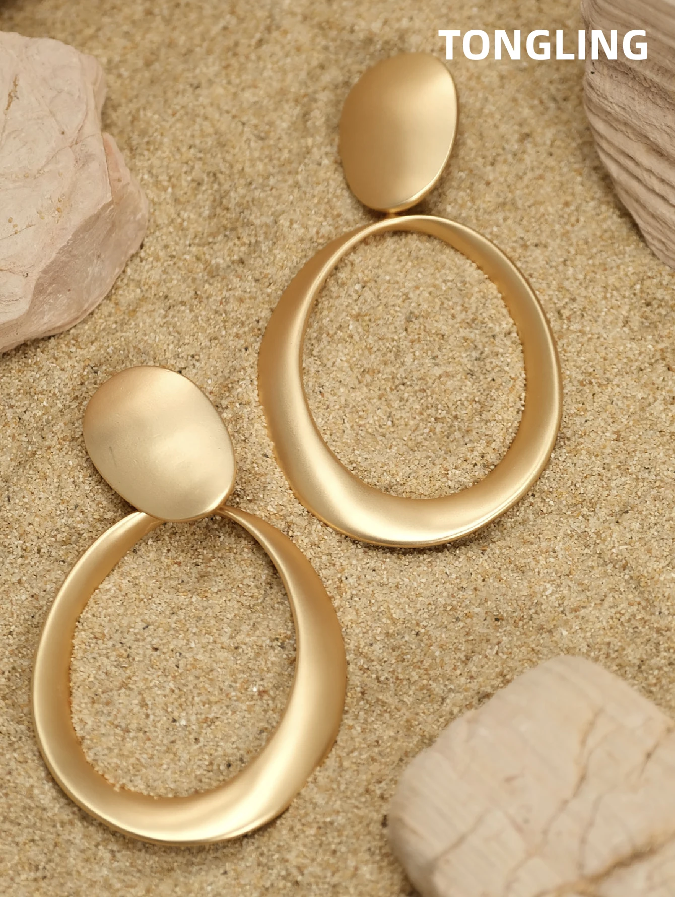 Геометрические большие круглые серьги-клипсы для женщин висячие серьги в стиле