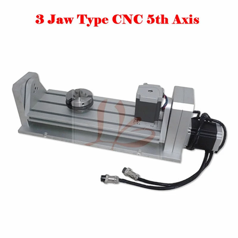 DIY CNC 5th Fifth 5Axis A B Aixs Rotary Axis T Chuck Type Plate Disc Type 57 Stepper Motor for Wood Router Milling Machine images - 6