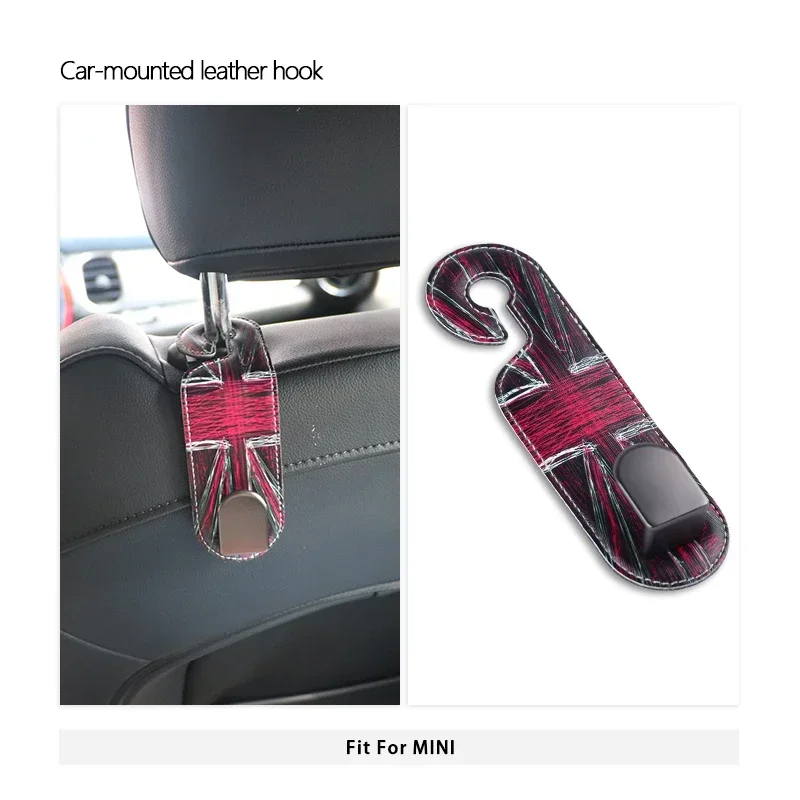 

1 шт., кожаный подвесной автомобильный держатель для подголовника на заднее сиденье для MINI R50 R53 R56 R60 R61 F54 F55 F56 F60 U25 F66 F65 J01 J05