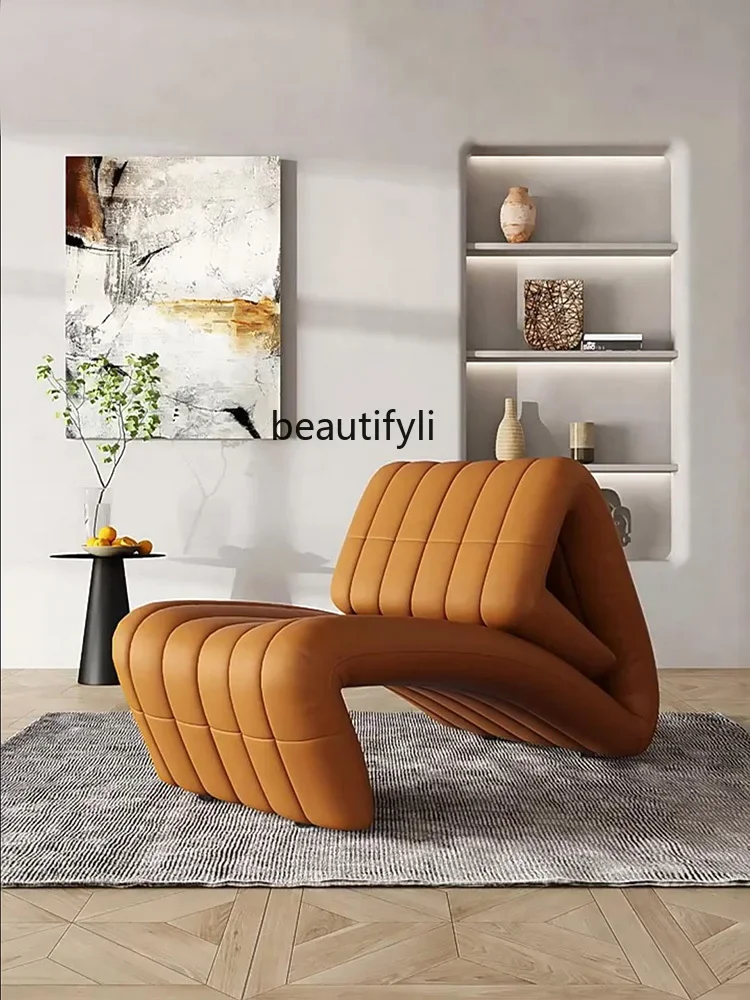 Итальянский минималистичный современный складной шезлонг функциональный стул