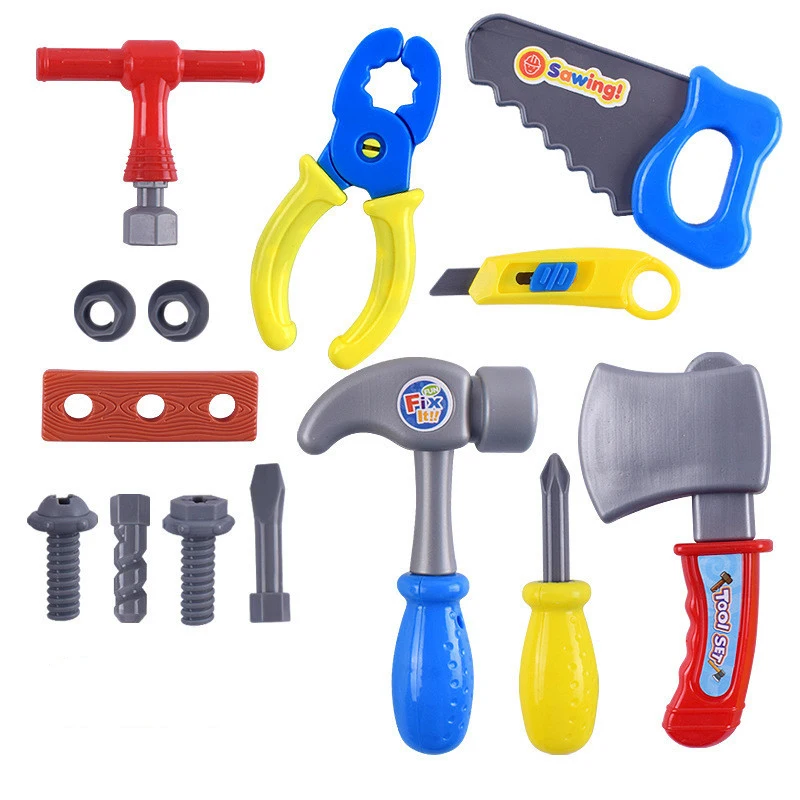 

Children's Engineer Simulation Repair Tools Pretend Toy Montessori Electric Drill Screwdriver Tool Kit Play Toy Set for Kids