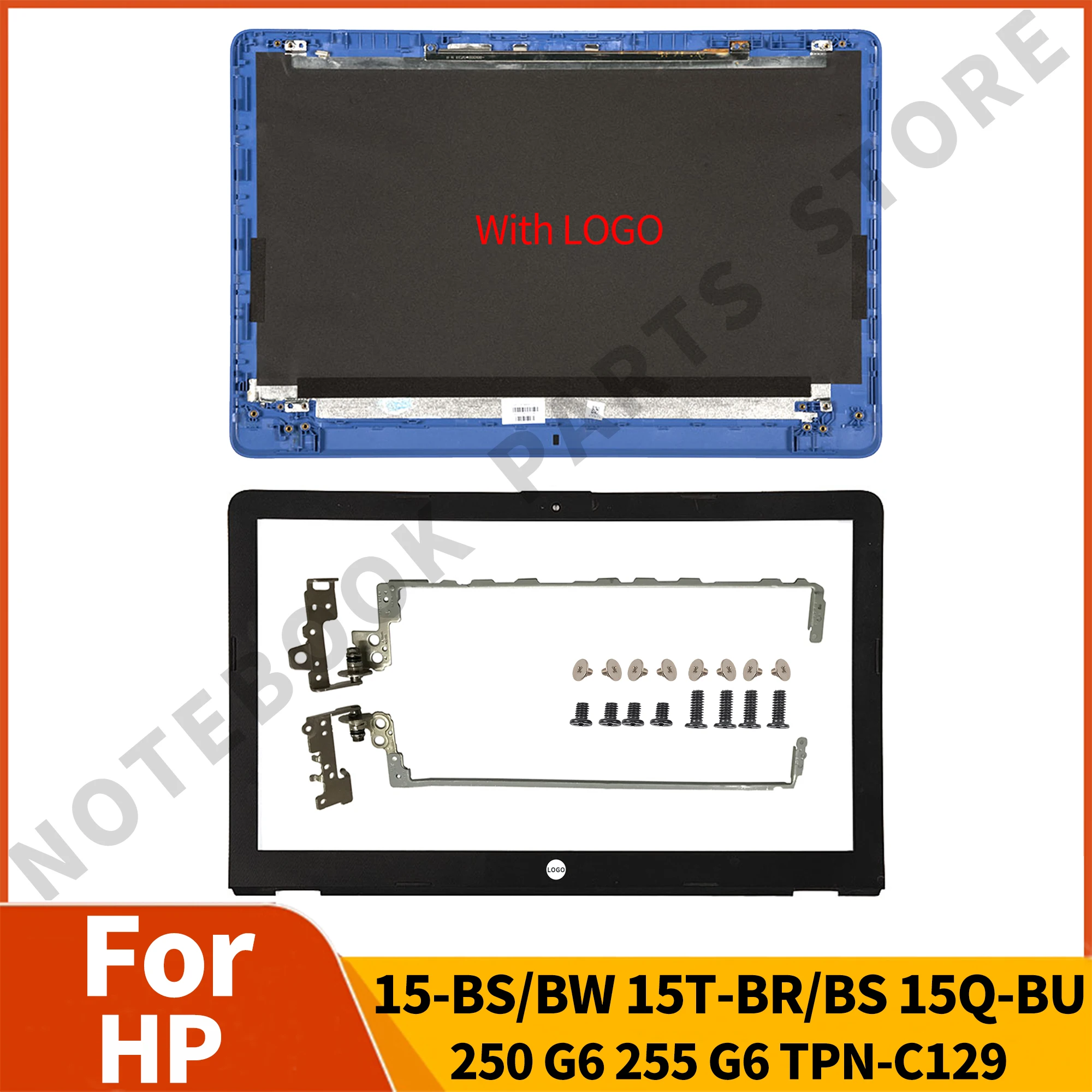 

Новинка для ноутбука HP 15-BS 15T-BS 15-BW 15Z-BW 250 G6 255 G6 задняя крышка ЖК-дисплея/Передняя панель петли запасные части для ноутбука синий
