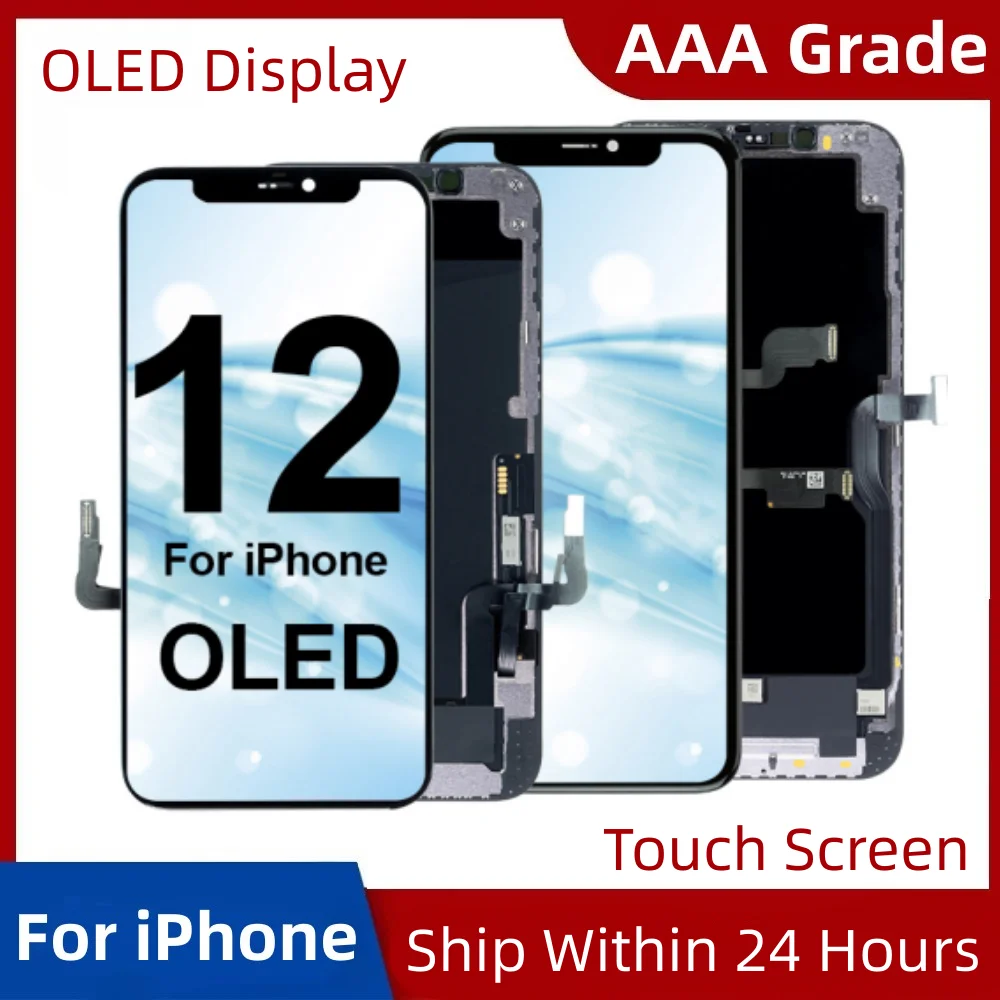 

Сенсорный экран OLED для iPhone 12, сменный 3D сенсорный дигитайзер в сборе для iPhone 12pro, 12Promax, сменный дисплей