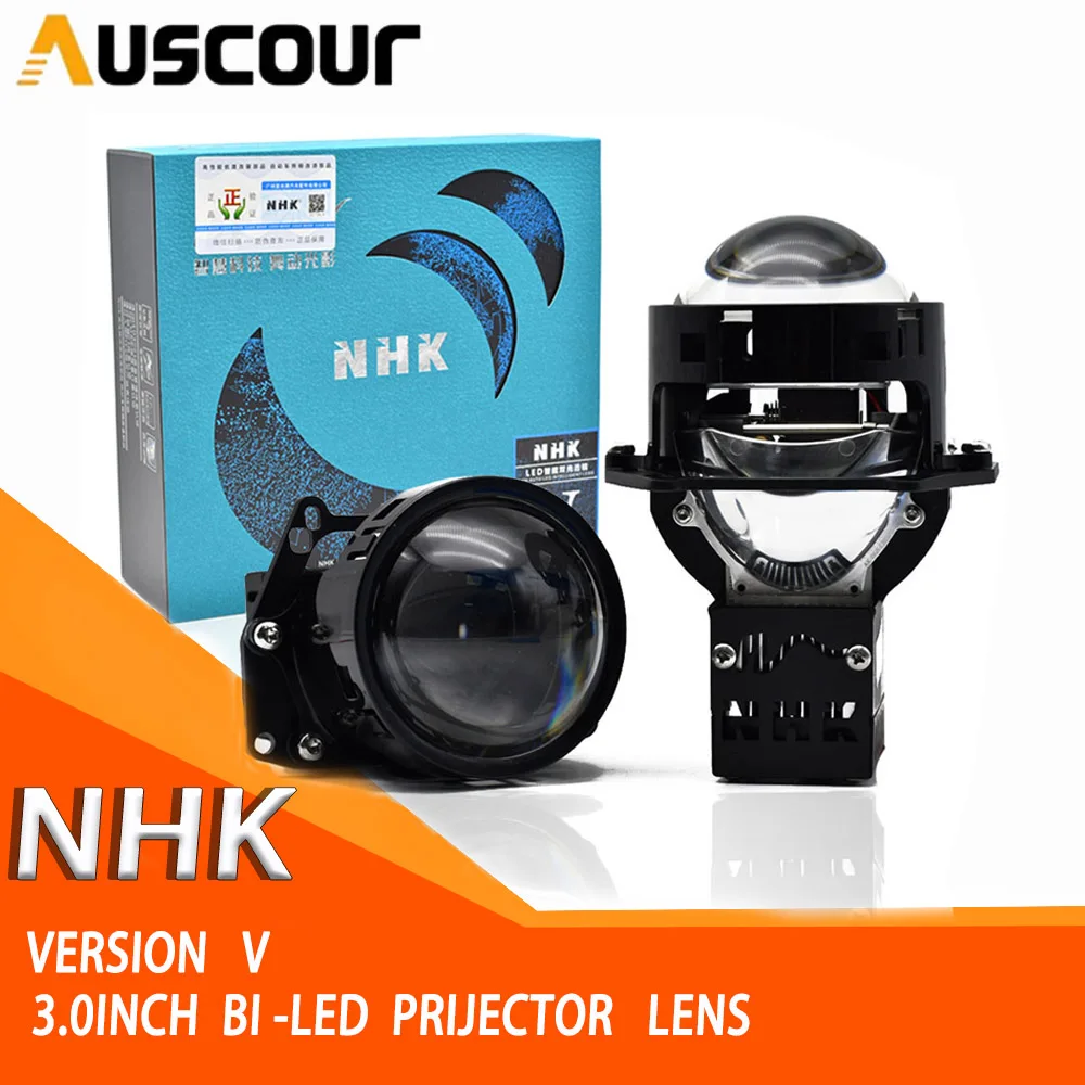 

Двухсветодиодный проектор 3,0 дюйма NHK, 6000K V Generation LHD, ближний свет, 50 Вт, дальний свет 55 Вт светодиодный фара головного света, автомобильные ак...