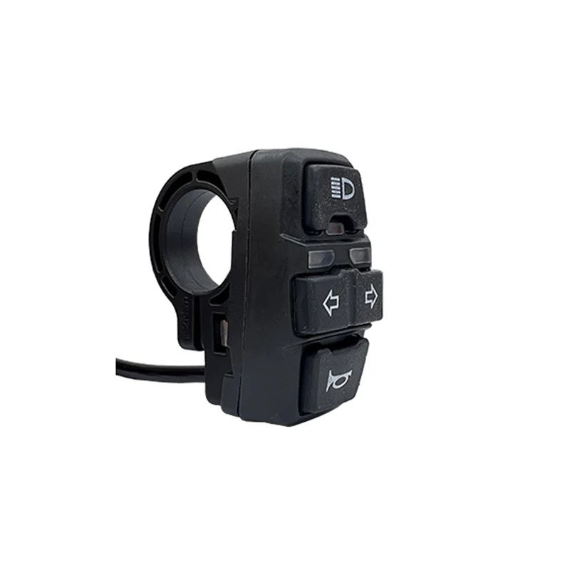 

Bicycle Lithium Battery Modification Replacement Accessories DK336 Three-In-One Switch 36V48V Horn Headlight Turn Switch