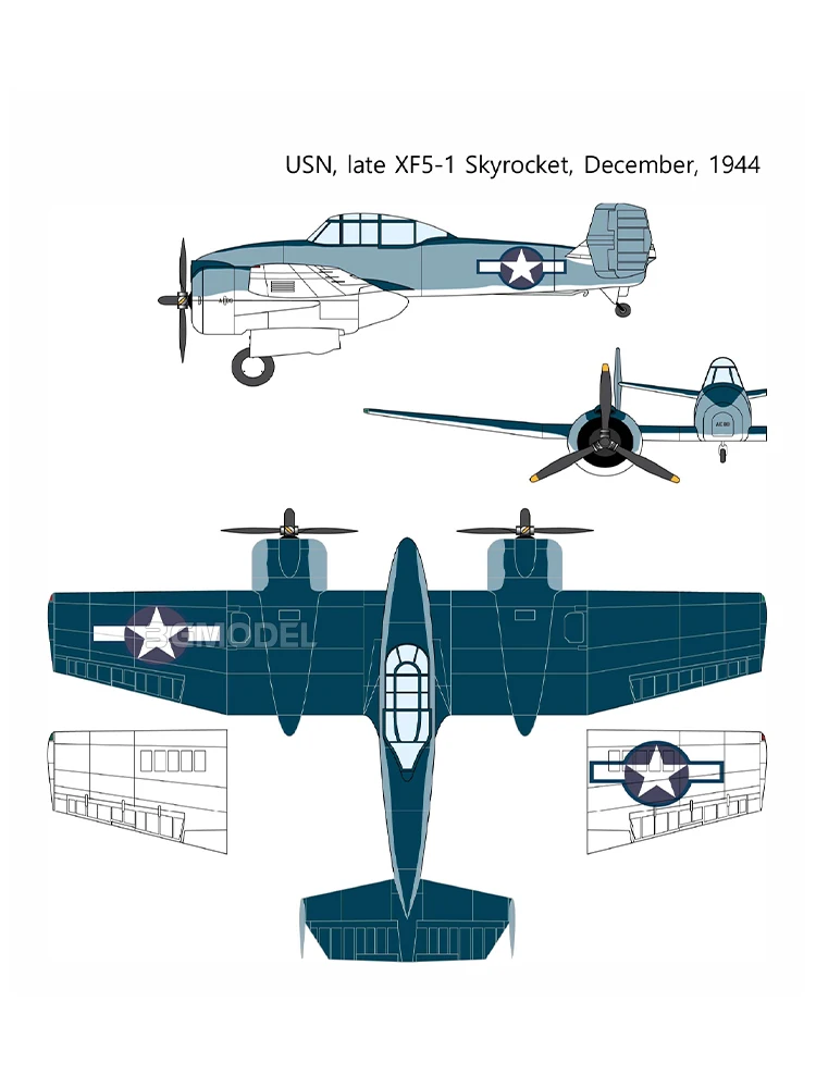 Аксессуары набор моделей 12363 Grumman XF5F Skyrocket Fighter 1/48