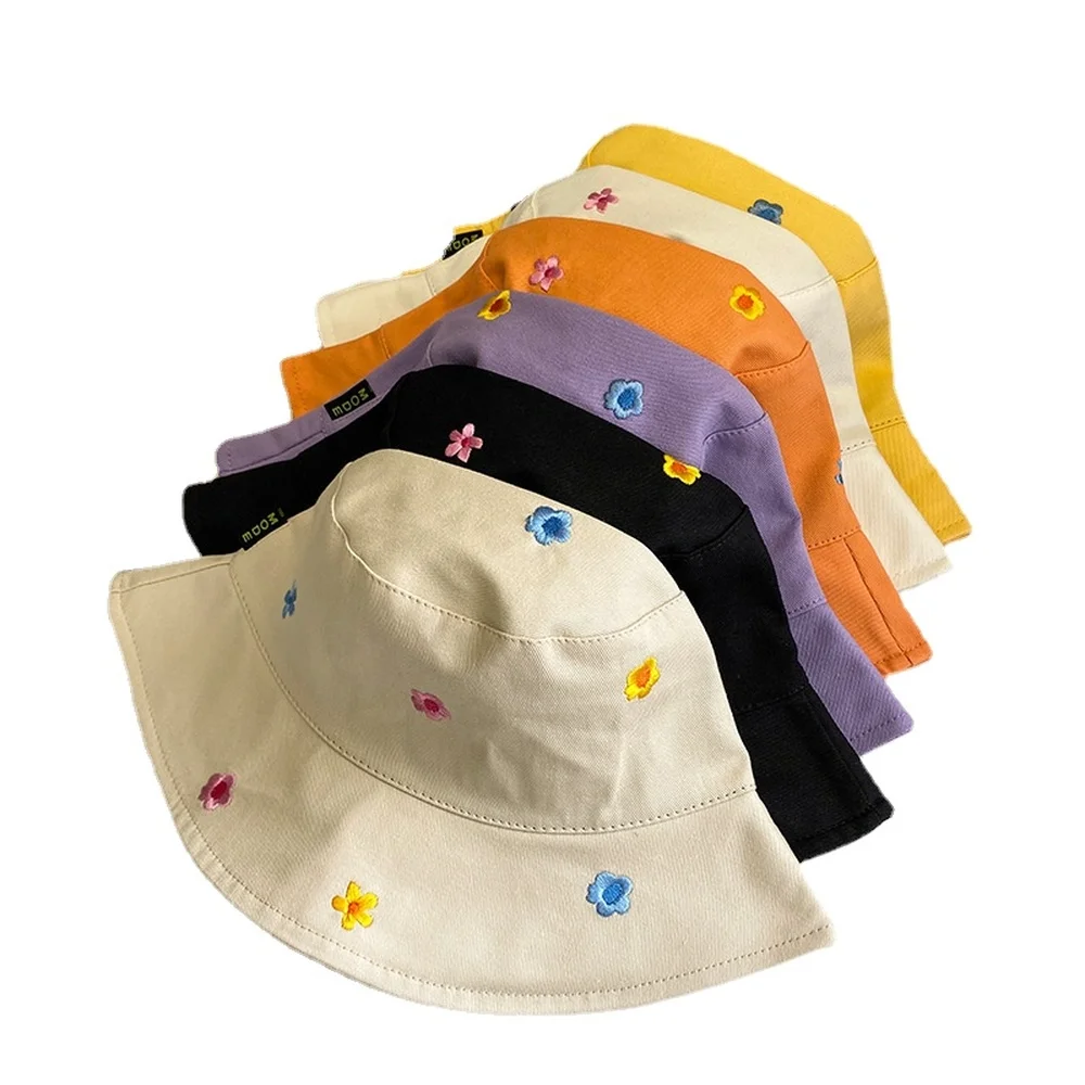 

Женская летняя Панама с вышивкой, летняя разноцветная шляпа большого размера