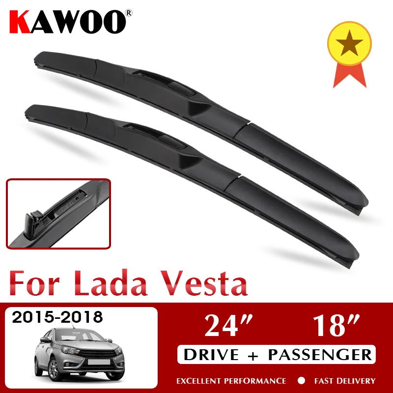 

Стеклоочистители KAWOO для автомобилей Lada Vesta 2015-2018 лобовое стекло аксессуары для переднего стекла 24 "+ 18" LHD RHD
