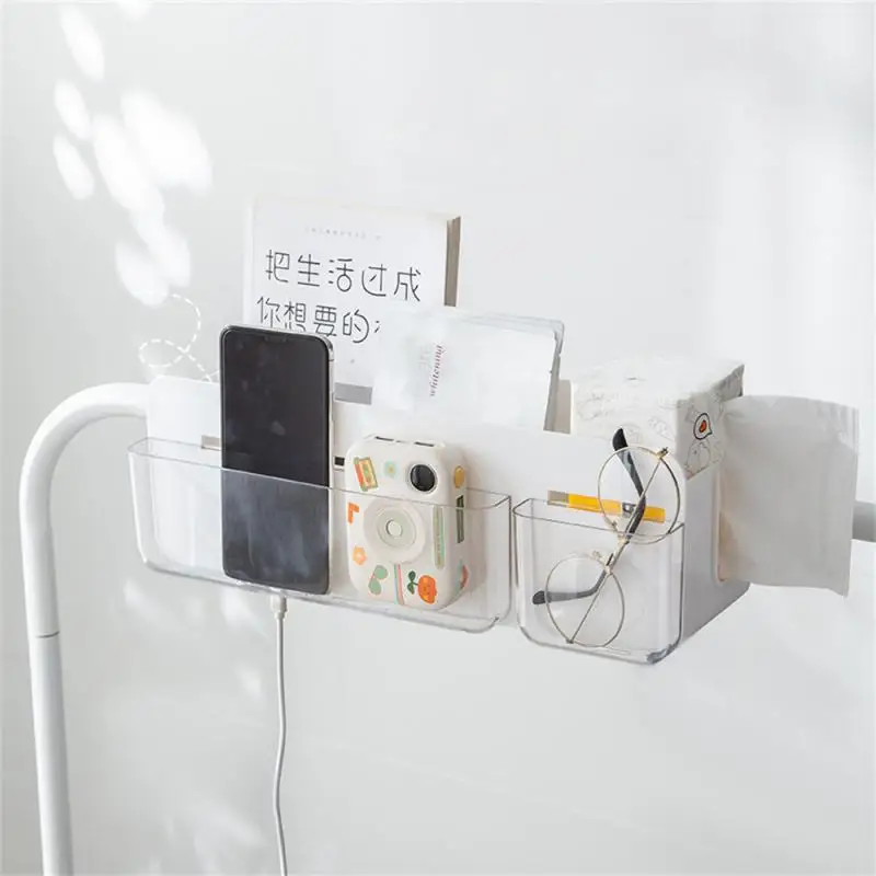 

Stationery Organizer Hanging Bedside Home Storage Remote Control Storage Rack Bedside Shelf Partition Grid Dormitory Household