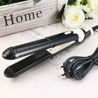 anti static ceramic 2 in 1 straightener and curling iron dual use 30s heat up 2 in 1 hair straightener home hairdressing curler