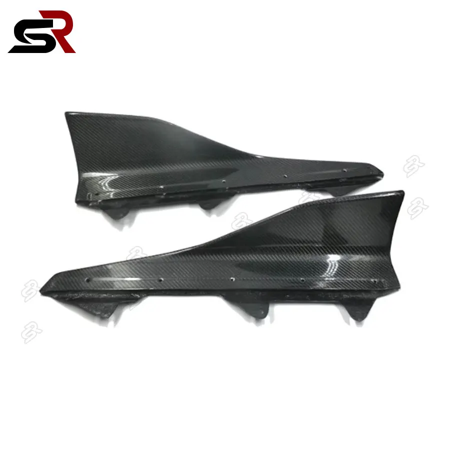 BMW 2-серия M2 F87 M2C 2014-2019 отделение faldón lateral de fibra carbono Real labio parachoques Canards 2 шт.