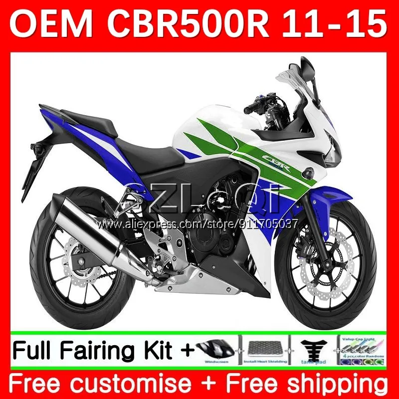 

black green Injection For HONDA CBR 500R 500 CBR500 R RR CBR500R 11 12 13 14 15 500CC 2011 2012 2013 2014 2015 Fairing 60LQ.22