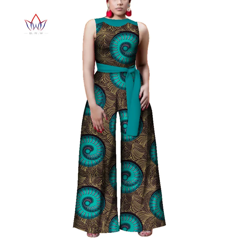 Комбинезон женский летний в африканском стиле без рукавов с принтом |