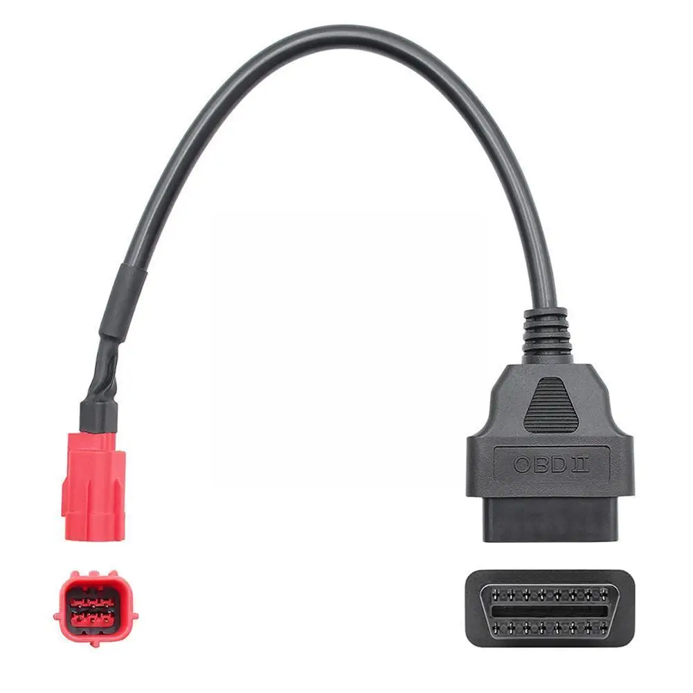 

Новый Obd 16-контактный 6-контактный разъем для мотоцикла, страны четыре Obd2 6-контактный локомотив, автомобильный диагностический сканер, адап...