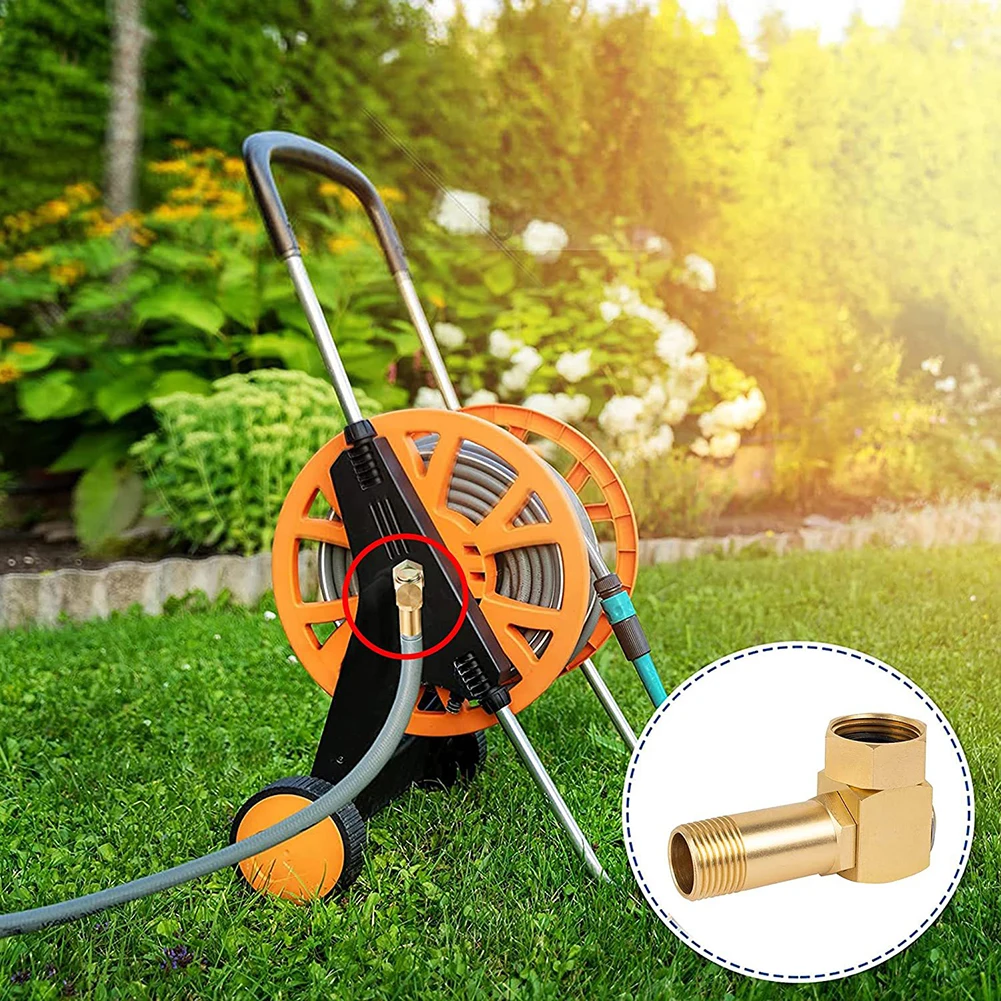 

Garden Hose Adapter Brass Replacement Part Swivel Hose Fitting 1 "GHT to 0.8" Connector 2.54 cm to 1.63 cm Inner Diameter