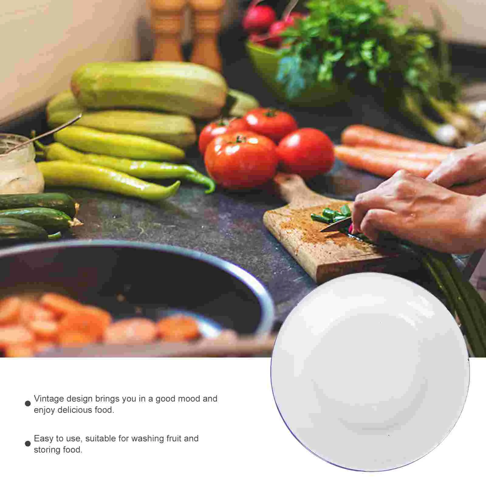 4 шт. эмалированная тарелка подносы для чашек посуда сервировочная небьющаяся