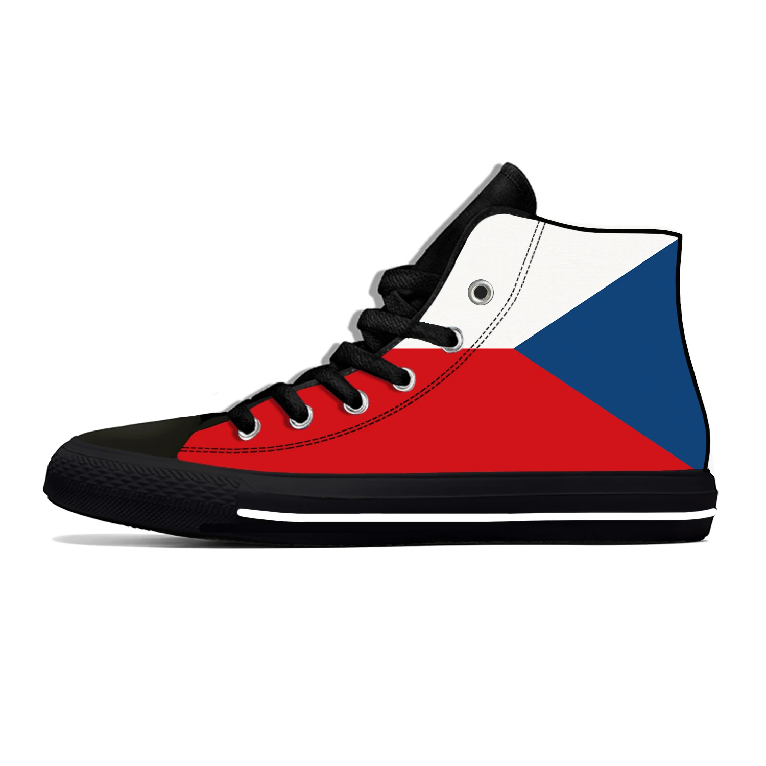 

Summer Czech Republic National Flag Hot High Top Lightweight Board Shoes Breathable Men Women Sneakers Fashion Cool Casual Shoes