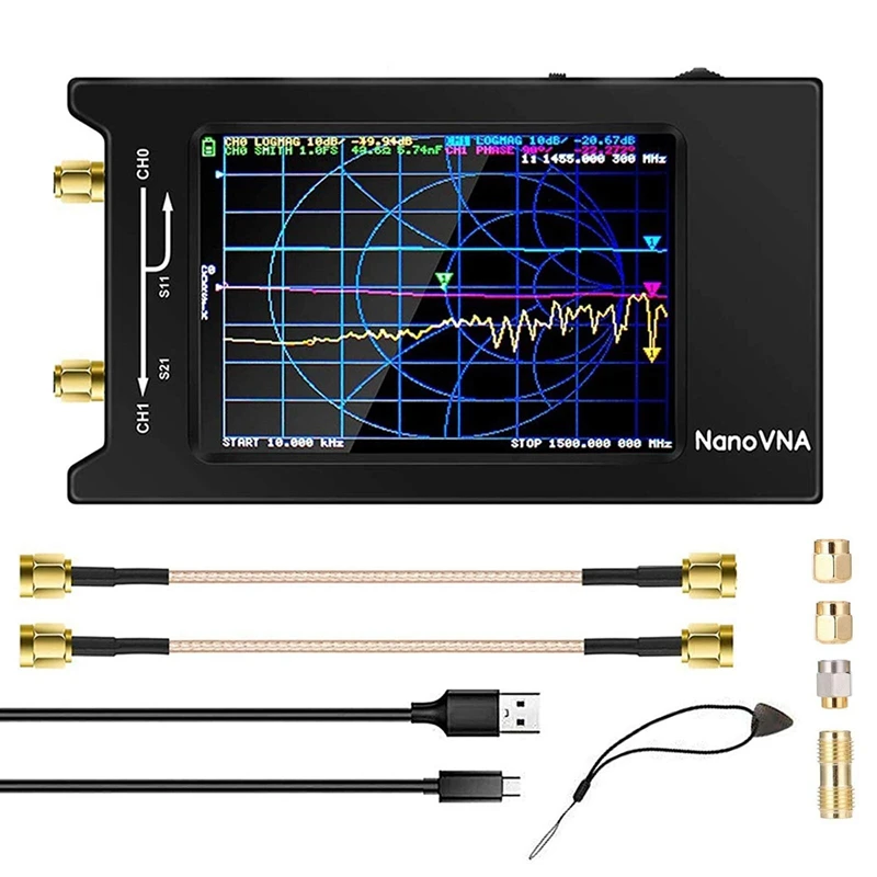 

Для фотовекторного анализатора сети, 4-дюймовый дисплей 10 кГц-1,5 ГГц MF HF VHF UHF, антенный анализатор, запасные аксессуары