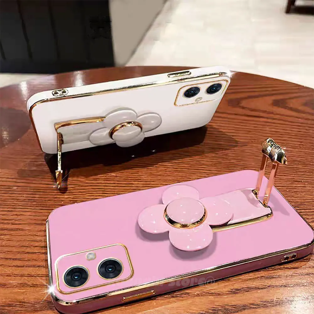 Вращающийся держатель цветов для Infinix Hot 11 Hot11 2021 X662 X662B мягкая задняя крышка