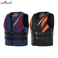 2022 new adult life jacket neoprene water sports surfing buoyancy vest swimming sailing fishing rafting jet ski life jacket