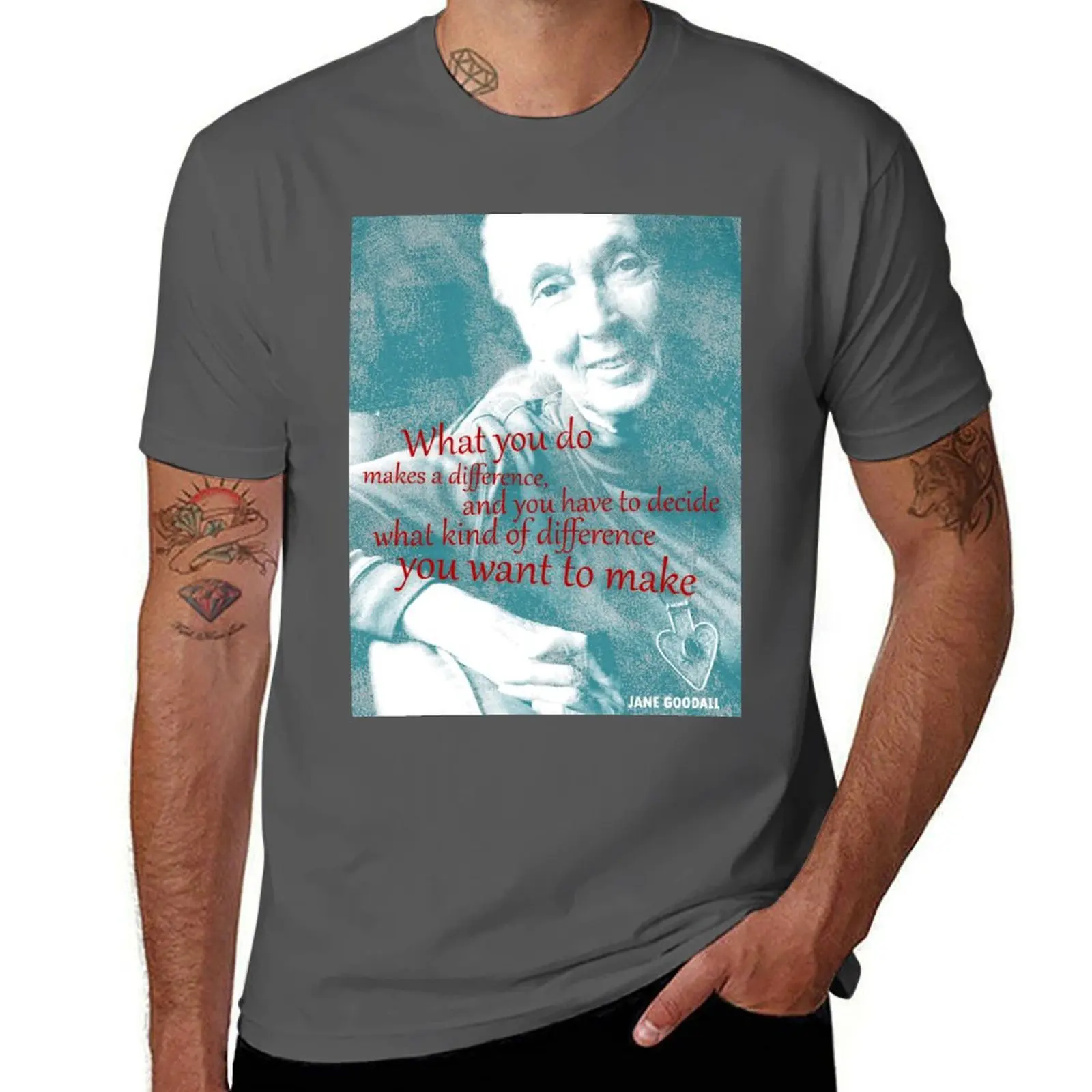 Футболка Jane Goodall Quote 2 забавная рубашка хлопковая персонализированная футболка
