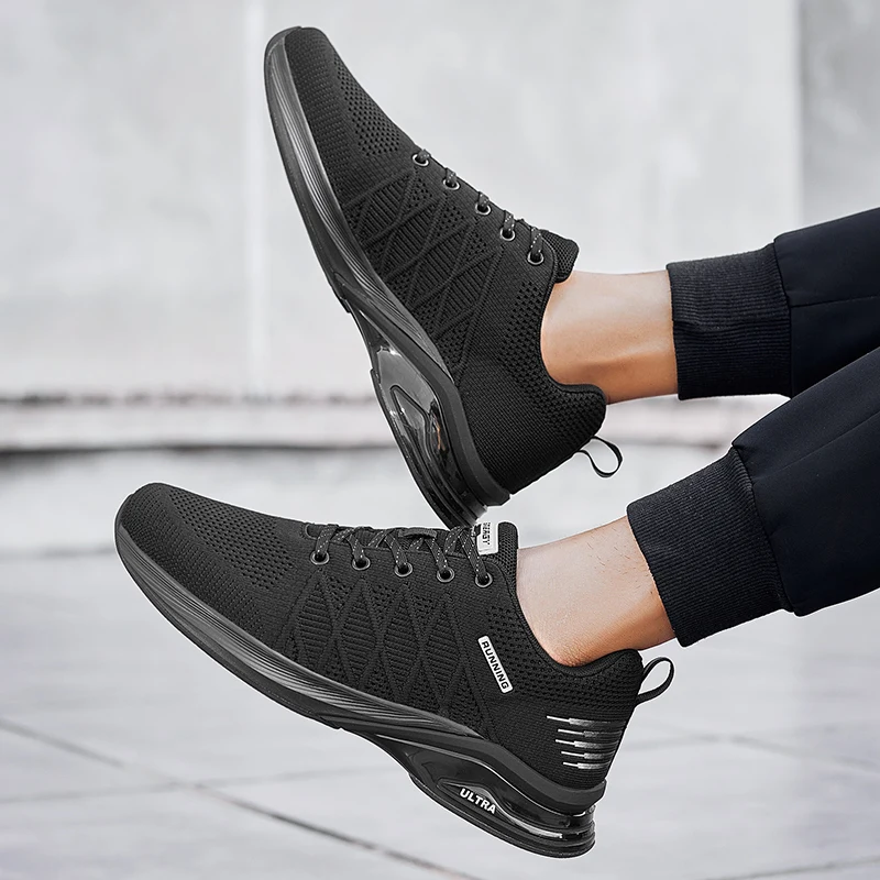 R. Xjian Spring And Summer Men's Flying Weaving Cross Country Running Sports Leisure Cushioning Breathable Mountaineering Shoes