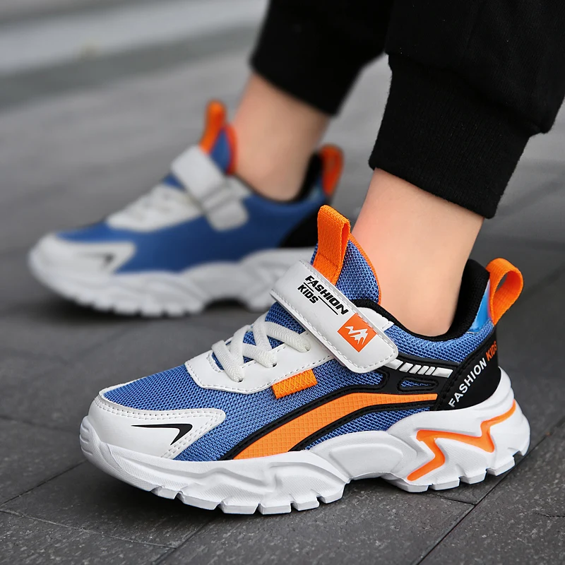 All Season Children's Casual Sneakers Mesh Kids Shoes breathable Sports Tennis Shoes for Boys Outdoor Running Shoes Light Flats