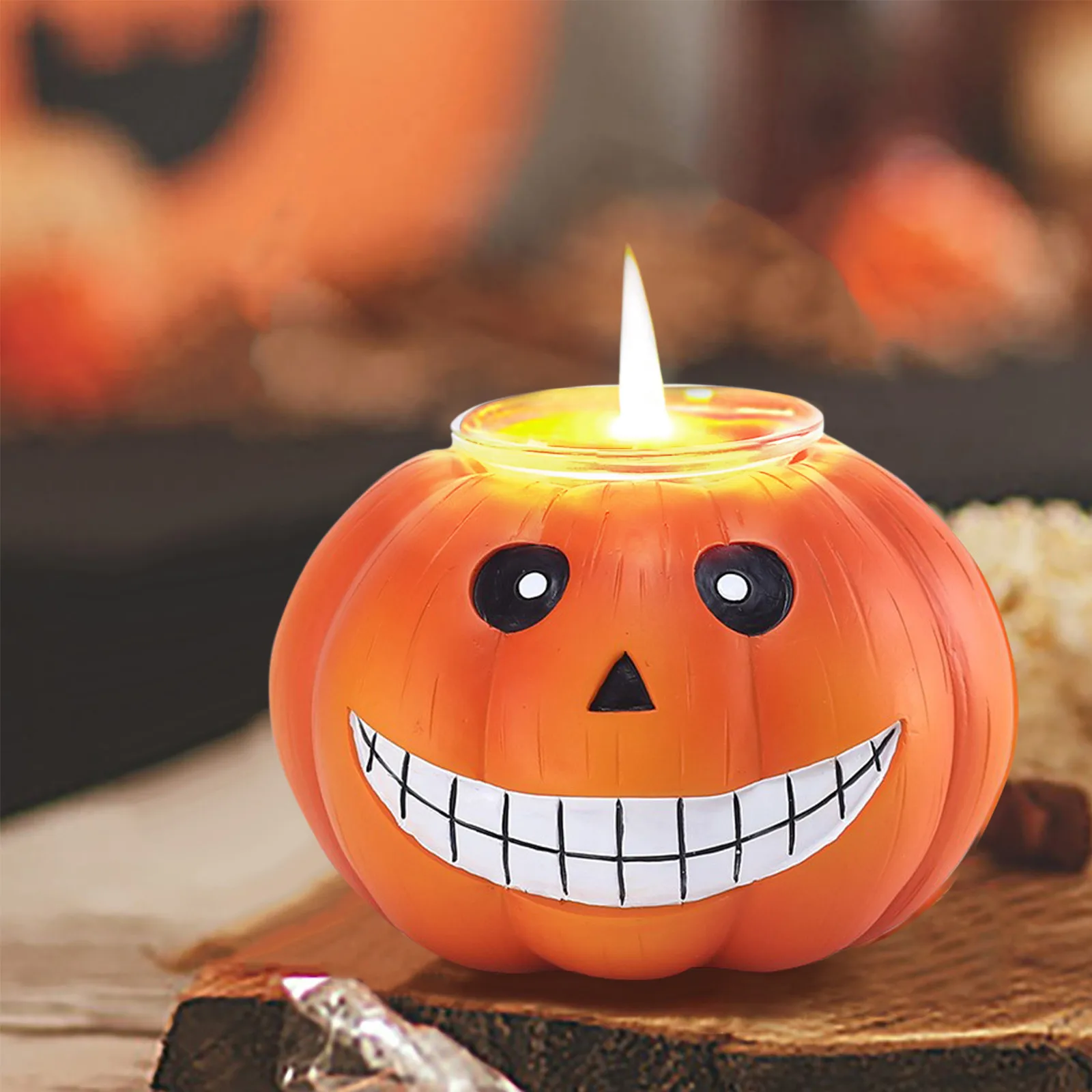 Подсвечник на Хэллоуин подсвечник полимерная тыква украшение креативная