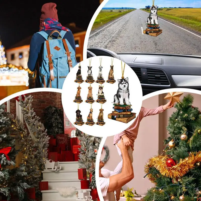 Рождественская елка в форме книжной полки кулон 11X рождественское декоративное