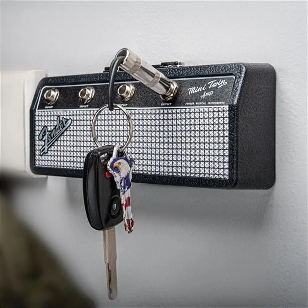 

Fender Key Storage Guitar Keychain Holder Jack II Rack Electric Key Rack Amp Vintage Amplifier Gift Key Ring Accessory Dropship