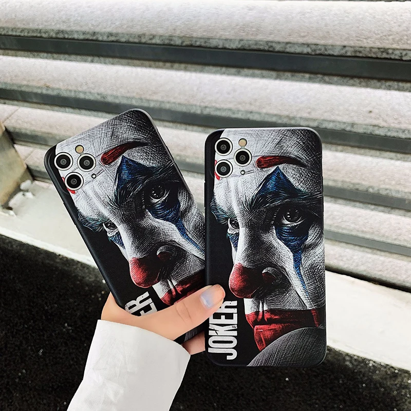

For iPhone 7 8 Plus Case Cool Joker Cover for iPhone 11 12 Pro X XR XS Max Mini Shockproof Phone Case iPhone 11 Case