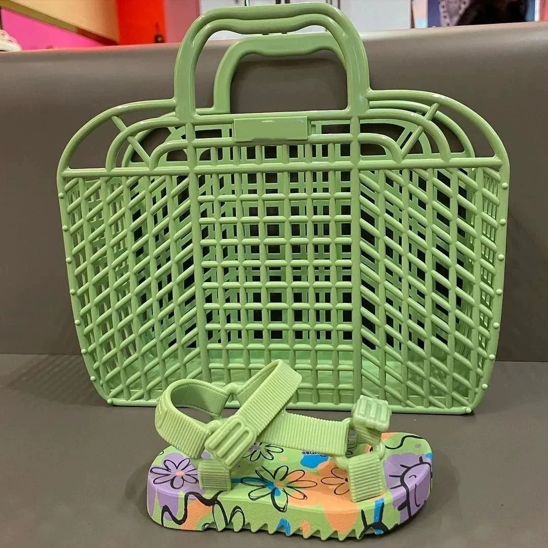 Сандалии с принтом для мужчин и женщин повседневная плетеная Летняя обувь в