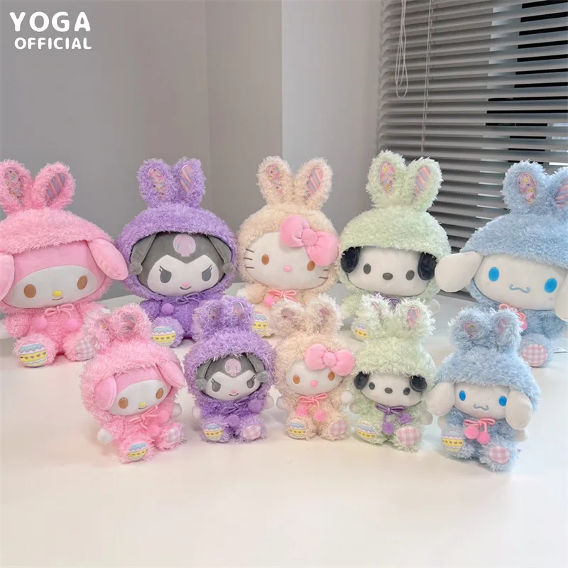 

Kawaii Sanrio Cartoon Hellokittys Mymelody Cinnamoroll Plush Doll Keychain Pendant Cute Anime Doll Children's Decoration Gift