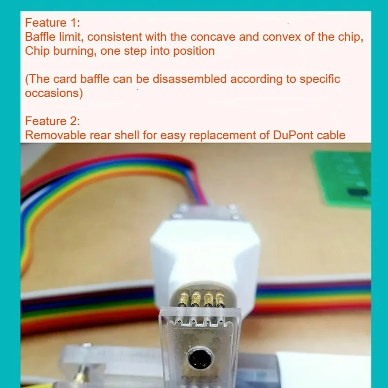 Фото 1 шт. Sop8 Soic8 TSSOP8 MSOP8 SOP16, разряд чипа, сжигание, зонд, пружинная игла, вспышка, кабель горелки для чипа eeprom №2