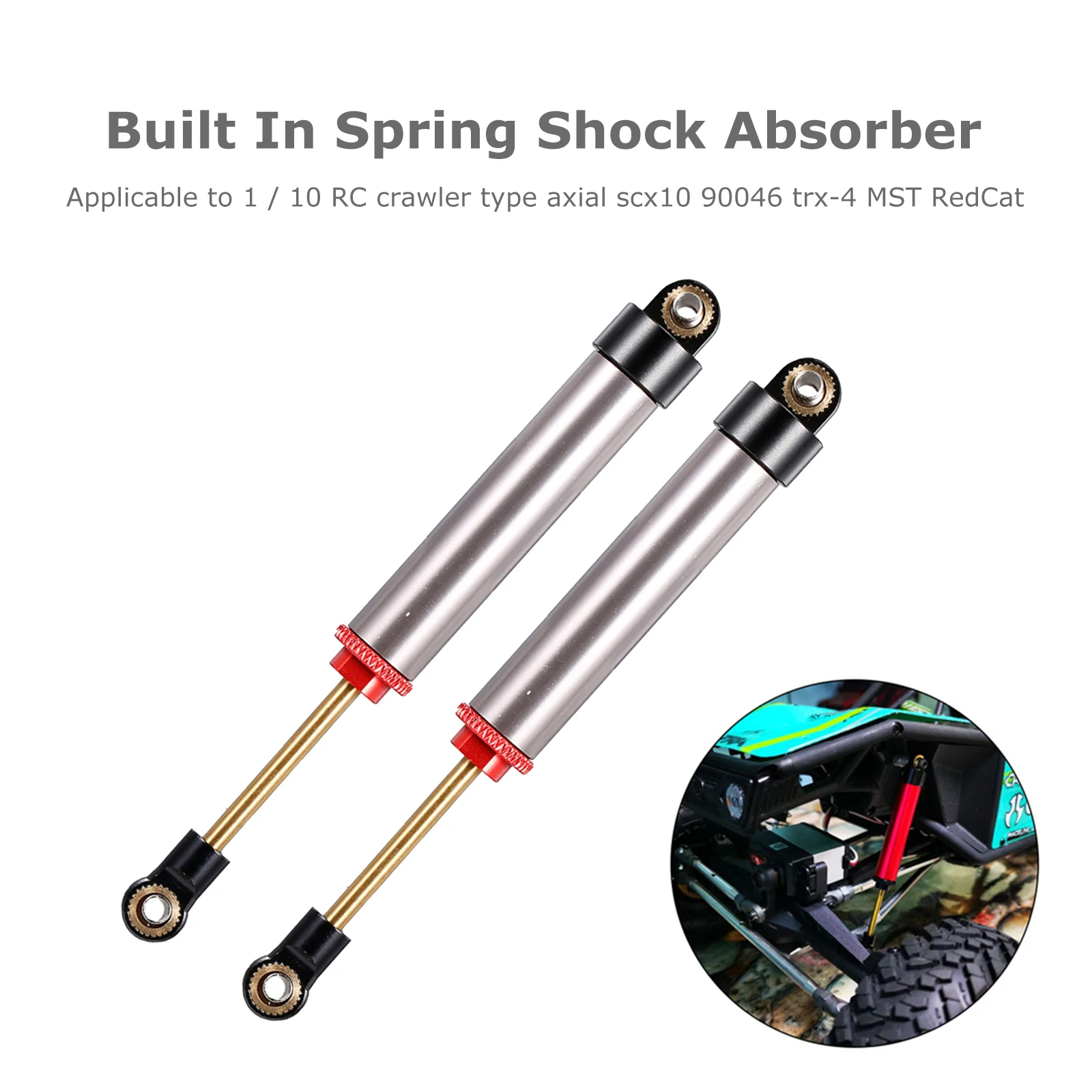 

2 шт., пружинный гусеничный автомобиль на радиоуправлении, 110 мм