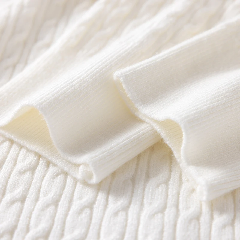 Классический женский трикотаж кардиган с воротником-поло модный шерстяной