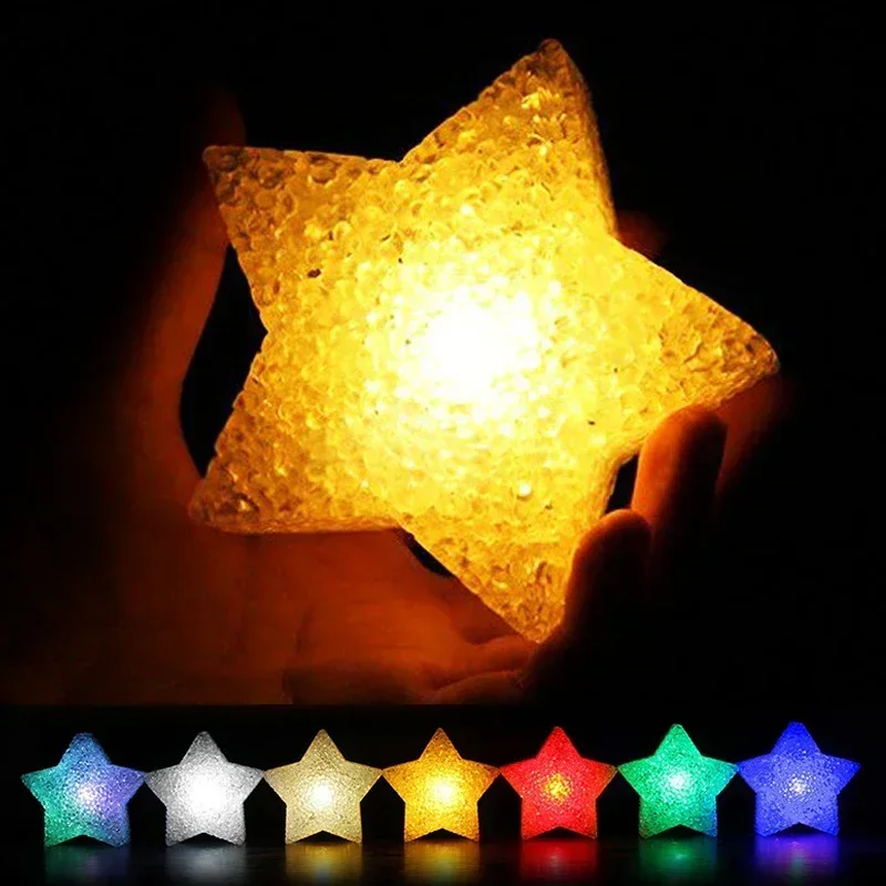 

LED Star Handhold Mood Light Mini Star Night Lamp Battery Powered Lighting Gift for Kids Stage Performance Decoration Glow Party