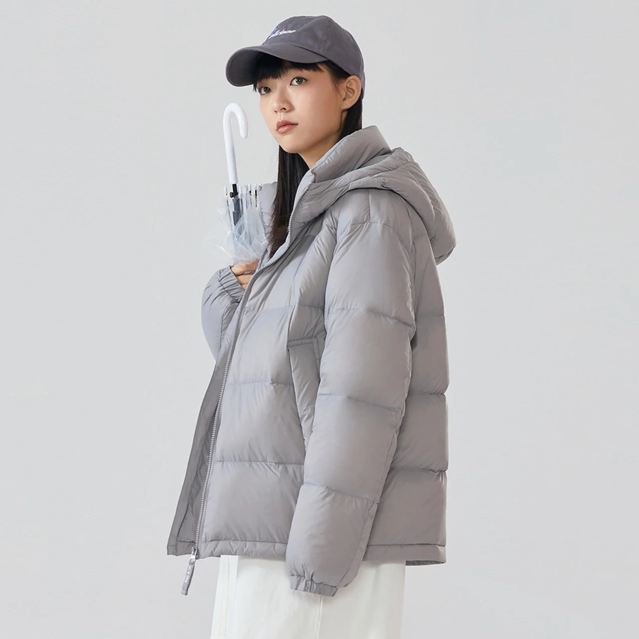 Metersbonwe Solid Color Light Soft Down Wear For Man Loose 90% Duck Down Women's Warm Wear With Hoodied Couple Winter Down Coat