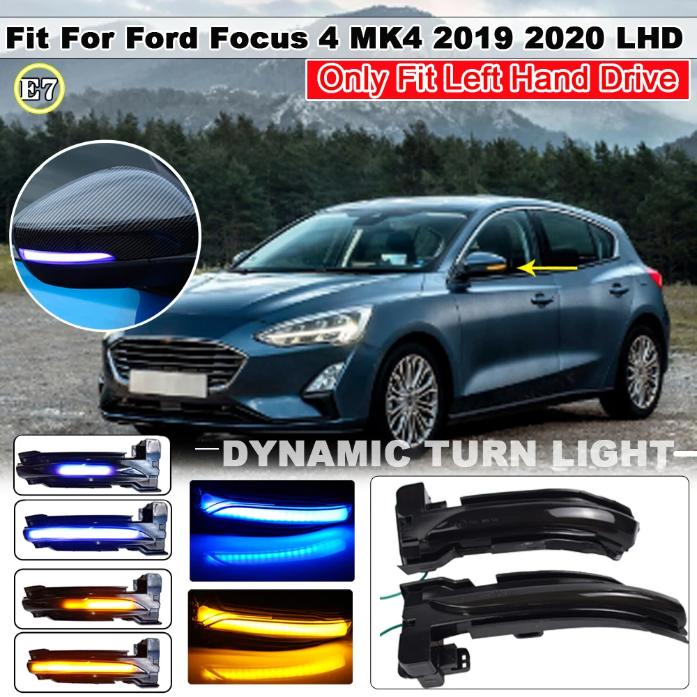 2 шт. Светодиодные поворотники для зеркала заднего вида Ford Focus 4 MK4 2019 2020 |