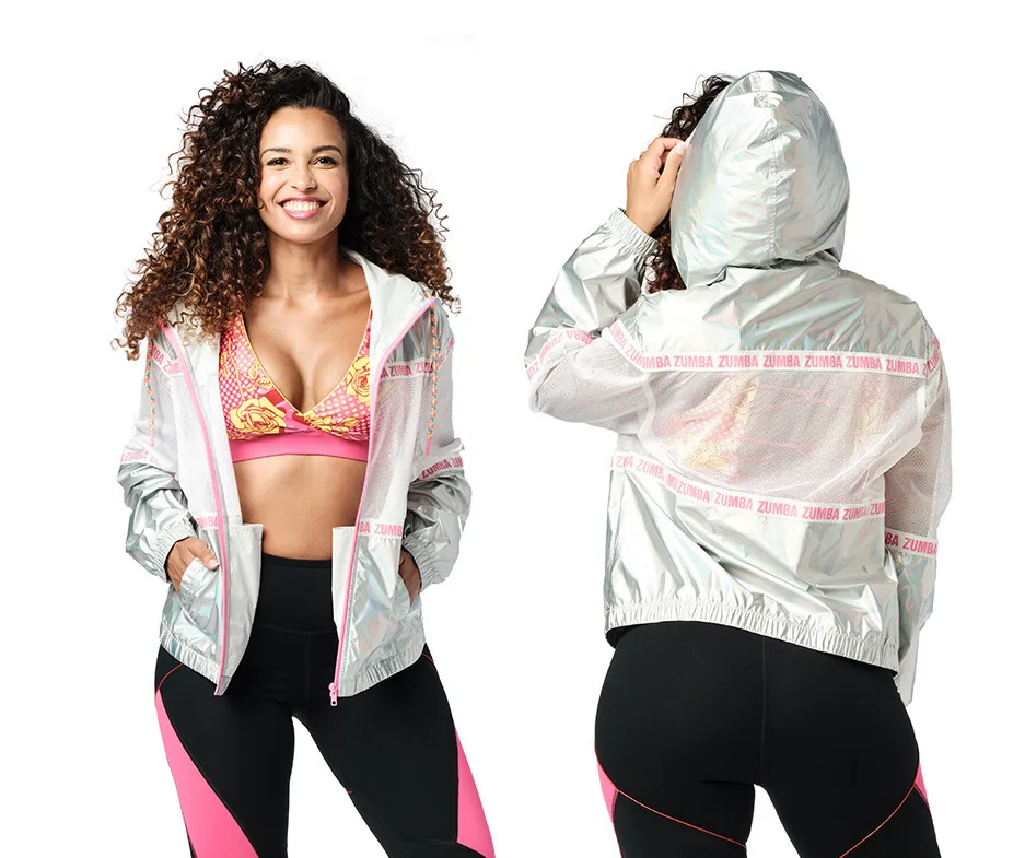 

Women Clothes Zumba Fitness Vibes Zip-Up Jacket Womens Dancing Fashion Coat And Pants 2278 1122