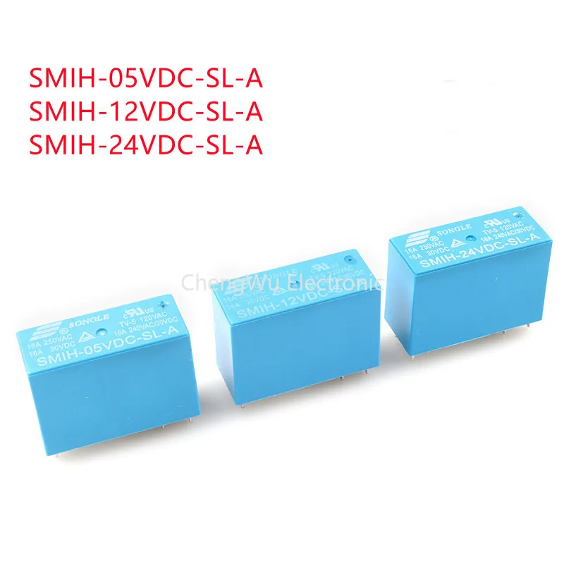 1 шт. реле SMIH-05VDC-SL-A SMIH-12VDC-SL-A SMIH-24VDC-SL-A силовое 05 В 12 24 250 16 А 6 контактов