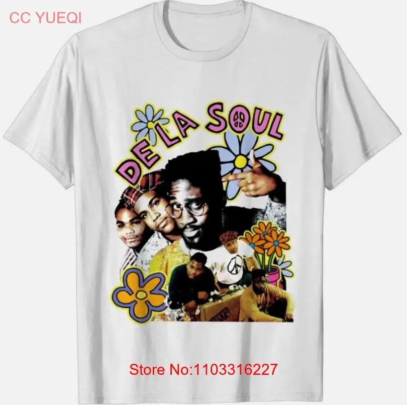 Винтажная РУБАШКА УНИСЕКС De La Soul футболка с коротким рукавом все размеры