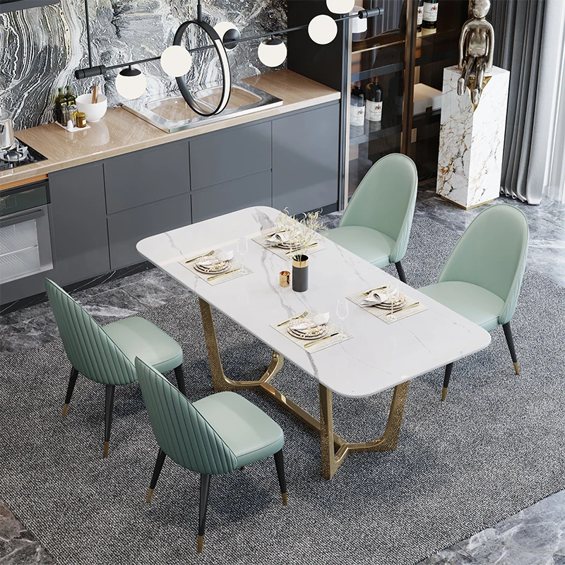 

Nordic Dining Table Chair Luxury Relaxing Leather Dining Chair Backrest Fashionable Sedie Da Pranzo Furniture for Home CC50CY