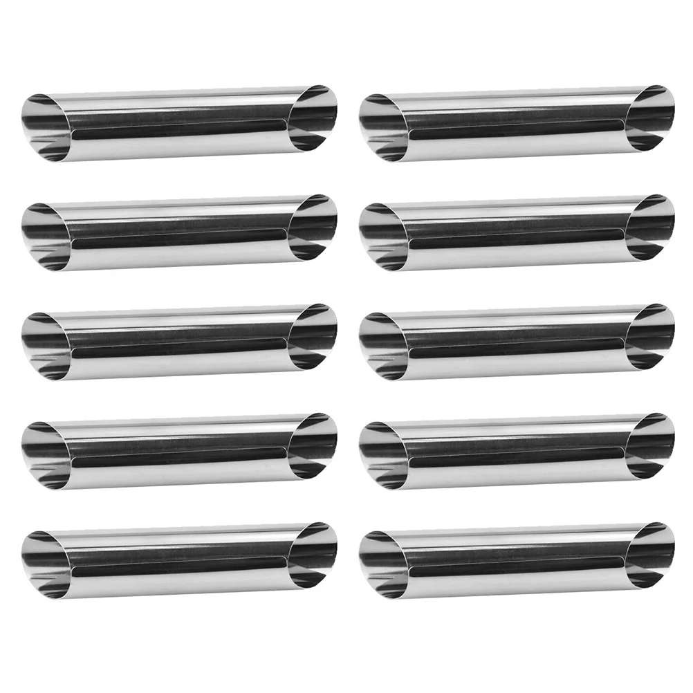 

Cannoli Tubes Horn Molds, 20pcs Stainless Steel Conical Danish Pastry Molds Croissant Cones Moulds Non- Mold for Accessories