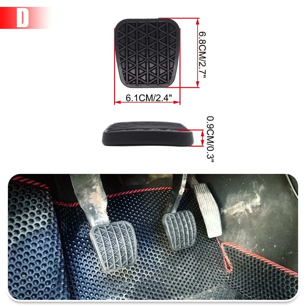 

Резиновая накладка на педаль тормоза автомобиля, сменная накладка для Citroen Opel Toyota VW Honda Ford Nissan Suzuki Kia Ford Renault