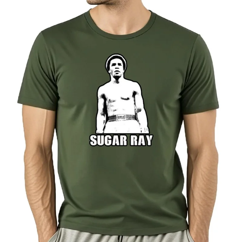 Фото Sugar ray légende combat de boxe Футболка Sport Fan nouveau №3