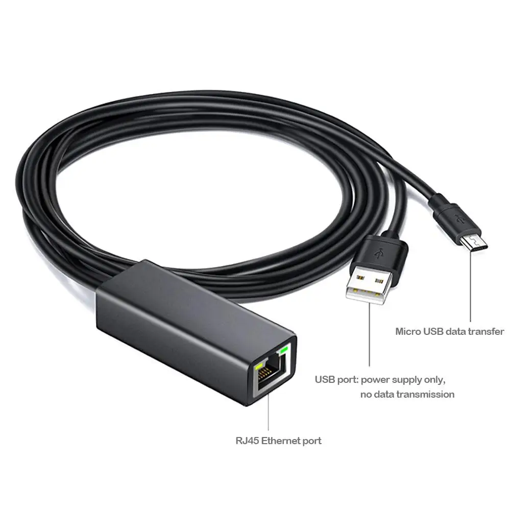 Сетевой адаптер S71 Устанавливает и снимает Удобный Простой 1m Micro USB до 100M